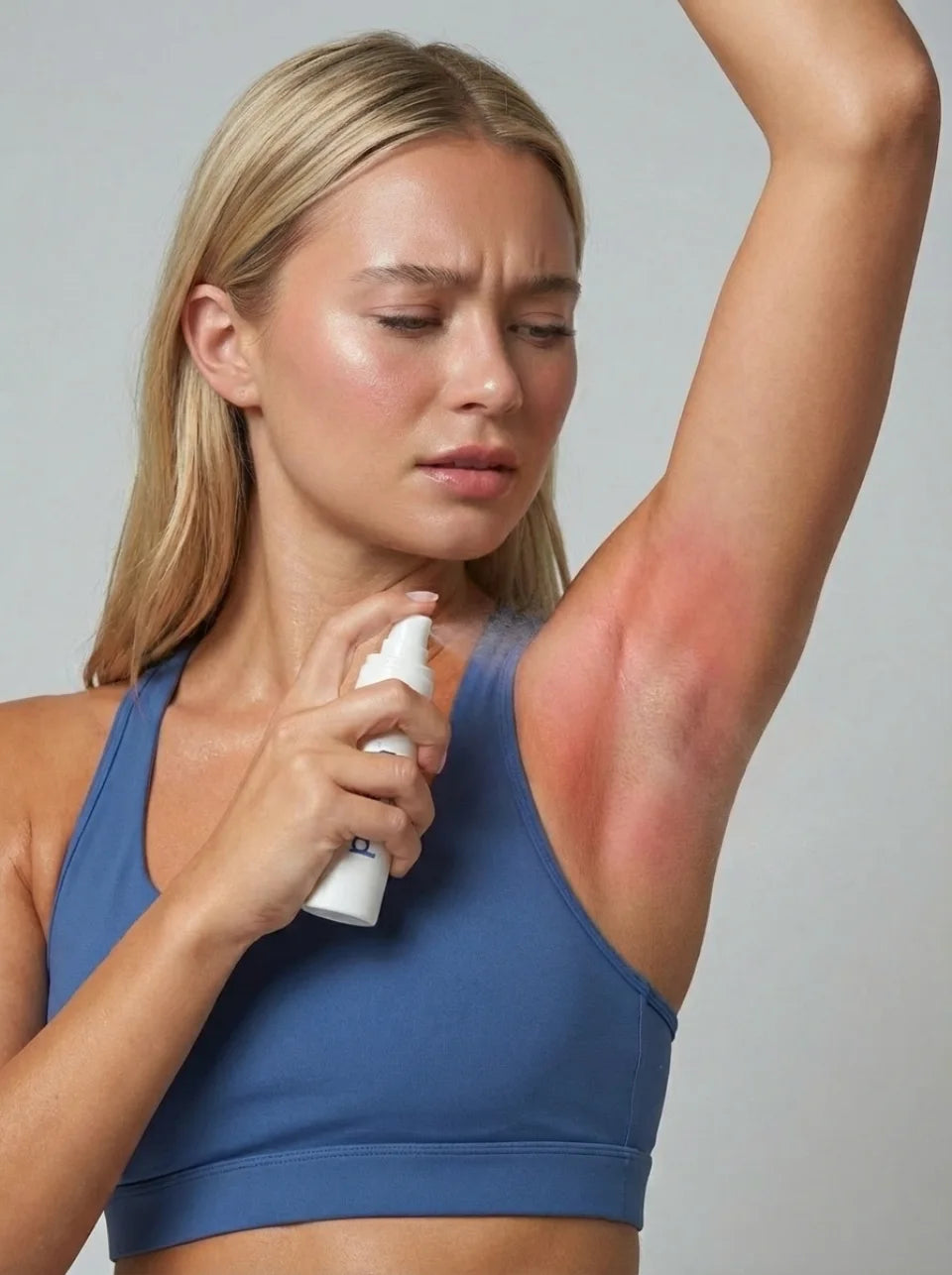 Applying pHresh to the underarm